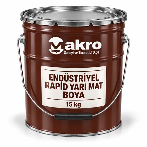Endüstriyel Rapid Yarı Mat Boya — Makro Boya ambalajı