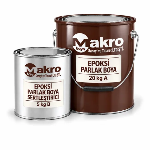 Epoksi Parlak Boya — Makro Boya ambalajı