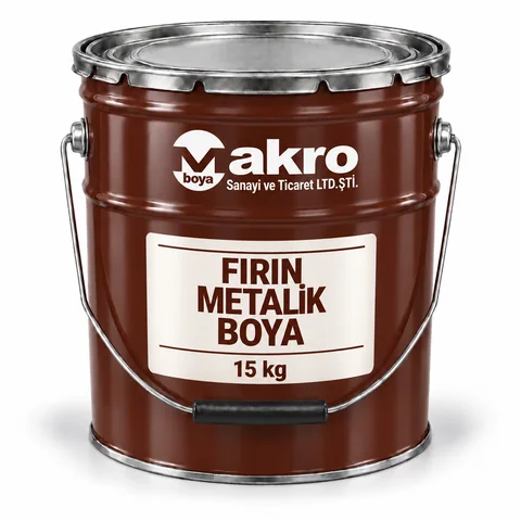 Fırın Metalik Boya — Makro Boya ambalajı