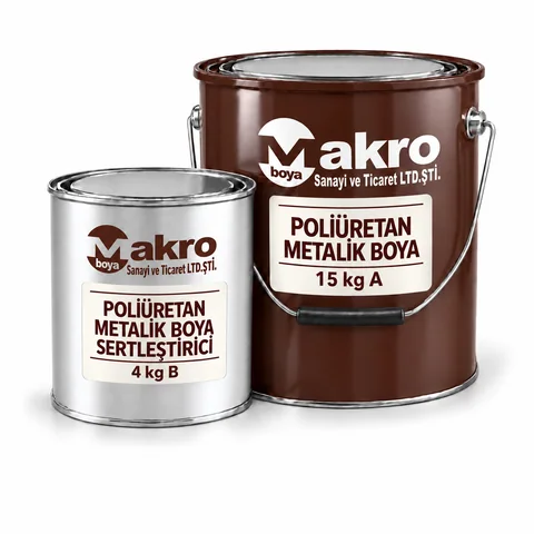 Poliüretan Metalik Boya — Makro Boya ambalajı