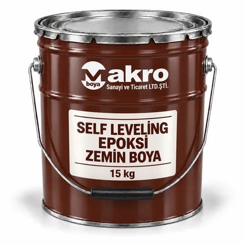 Self Leveling Epoksi Zemin Boya — Makro Boya ambalajı