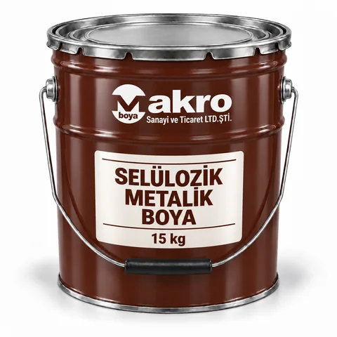Selülozik Metalik Boya — Makro Boya ambalajı