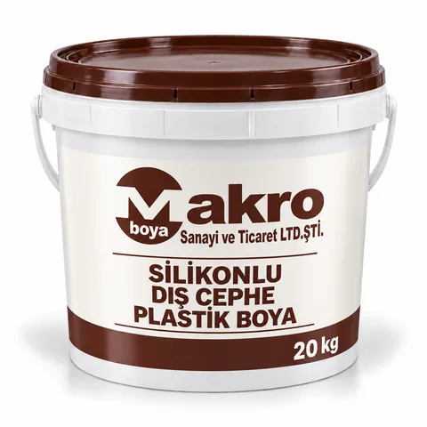 Silikonlu Dış Cephe Plastik Boya — Makro Boya ambalajı
